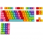 104 Keys Rainbow Doubleshot PBT Backlit Keycaps Set OEM Profile for ANSI MX Mechanical Gaming Keyboard GK/Annie/poker